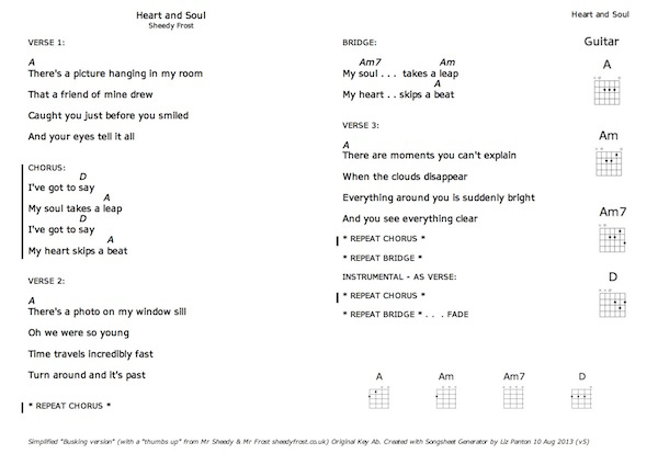 For a proper songsheet, download the pdf file