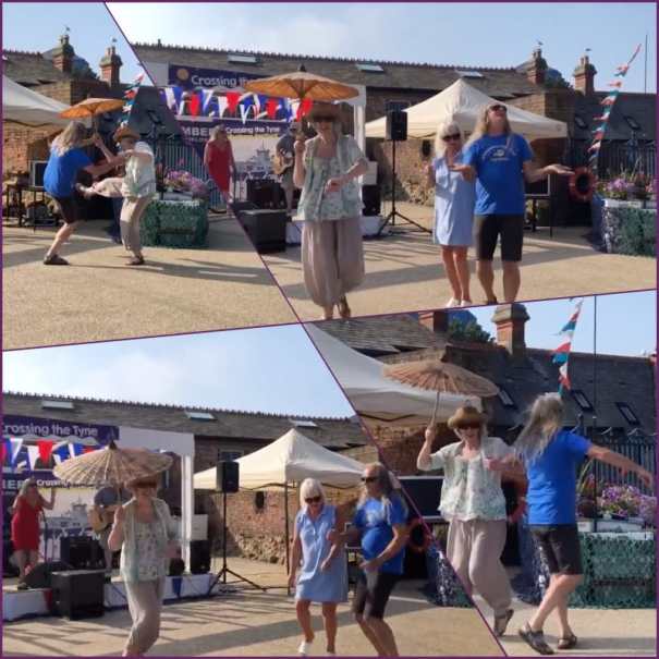 2019-08-26 Old Low Light - Crossing The Tyne Festival - Dancing Liz + Ray collage optim